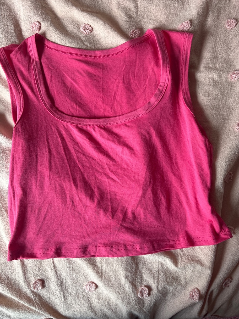Hot pink tank top